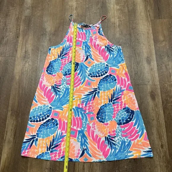 Lilly Pulitzer Margot Swing Dress in Goombay Smashed Pineapple Size Large - Picture 7 of 13